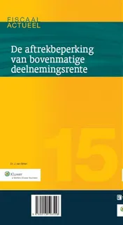 Omslag van De aftrekbeperking van bovenmatige deelnemingsrente