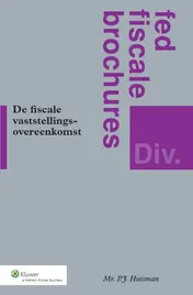 Omslag van De fiscale vaststellingsovereenkomst