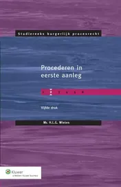 Omslag van Procederen in eerste aanleg
