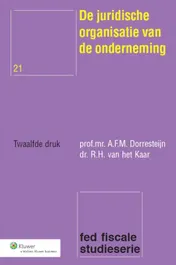 Omslag van De juridische organisatie van de onderneming