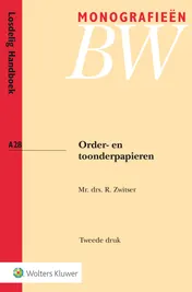Omslag van Order- en toonderpapieren