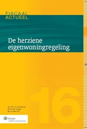 Omslag van De herziene eigenwoningregeling