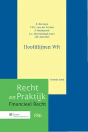 Omslag van Hoofdlijnen Wft