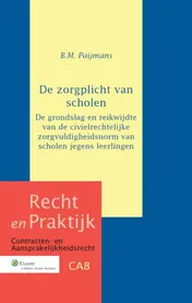 Omslag van De zorgplicht van scholen