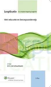 Omslag van Wet educatie beroepsonderwijs