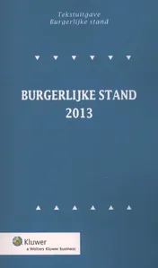 Omslag van Burgerlijke stand 2013