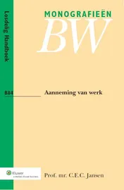 Omslag van Aanneming van werk