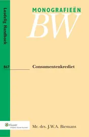 Omslag van Consumentenkrediet