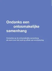 Omslag van Ondanks een onlosmakelijke samenhang