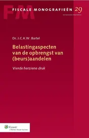 Omslag van Belastingaspecten van de opbrengst van (beurs) aandelen