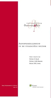 Omslag van Aansprakelijkheid in de financiele sector