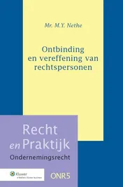 Omslag van Ontbinding en vereffening van rechtspersonen