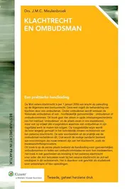 Omslag van Klachtrecht en ombudsman