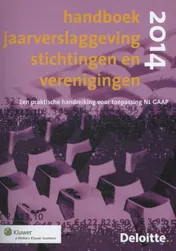Omslag van Handboek jaarverslaggeving stichtingen en verenigingen 2014