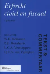 Omslag van Erfrecht civiel en fiscaal