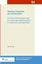 Omslag van Tussen societas en universitas