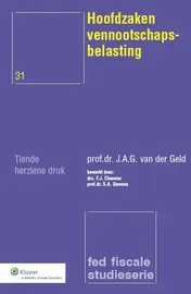 Omslag van Hoofdzaken vennootschapsbelasting