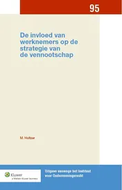 Omslag van De invloed van werknemers op de strategie van de vennootschap