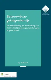 Omslag van Betrouwbaar getuigenbewijs