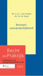 Omslag van Beroepsaansprakelijkheid