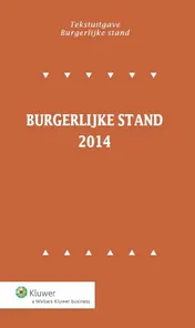 Omslag van Burgerlijke stand 2014