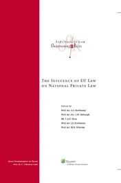 Omslag van The influence of EU law on national private law