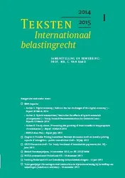 Omslag van Teksten internationaal belastingrecht