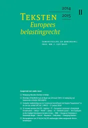 Omslag van Teksten Europees belastingrecht