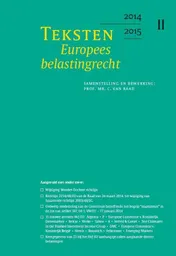Omslag van Teksten Europees belastingrecht