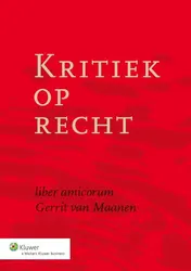 Omslag van Kritiek op recht