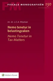 Omslag van Nemo tenetur in belastingzaken