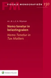 Omslag van Nemo tenetur in belastingzaken