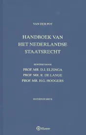 Omslag van Handboek van het Nederlandse staatsrecht, Van der Pot