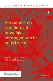 Omslag van Personen- en familierecht, huwelijksvermogensrecht en erfrecht