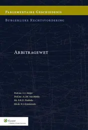 Omslag van Parlementaire geschiedenis arbitragewet
