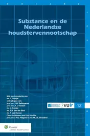 Omslag van Substance en de Nederlandse houdstervennootschap