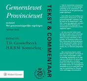 Omslag van Gemeentewet ProvinciewetWet gemeenschappelijke regelingen