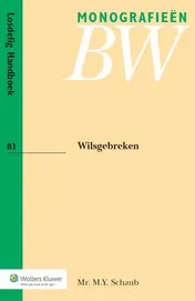 Omslag van Wilsgebreken