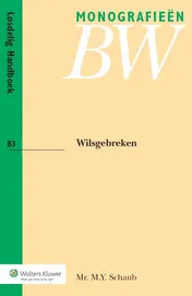 Omslag van Wilsgebreken