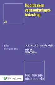 Omslag van Hoofdzaken vennootschapsbelasting