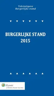 Omslag van Tekstuitgave Burgerlijke stand 2015