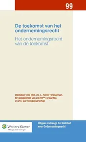 Omslag van De toekomst van het ondernemingsrecht