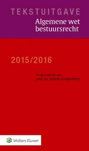 Omslag van Tekstuitgave Algemene wet bestuursrecht 2015/2016