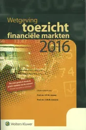Omslag van Wetgeving toezicht financiële markten 2016