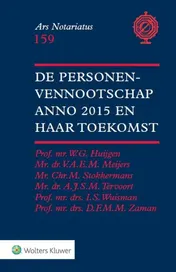 Omslag van De personenvennootschap anno 2015 en haar toekomst