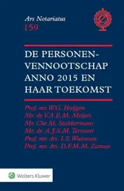 Omslag van De personenvennootschap anno 2015 en haar toekomst