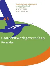 Omslag van Concernwerkgevers, Preadvies Levenbach/VvA