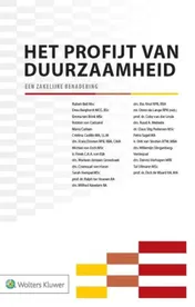 Omslag van Het profijt van duurzaamheid