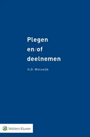 Omslag van Plegen en/of deelnemen