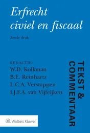 Omslag van Erfrecht civiel en fiscaal
